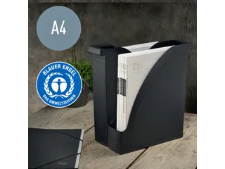 Tijdschriftcassette Leitz recycle A4 zwart - 5