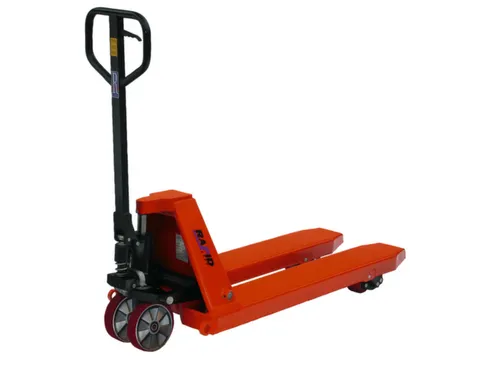 Palletwagen 3t Zwenk-/Vorkwielen Pu/pu Dubbelvoudig Vorklengte 1150mm