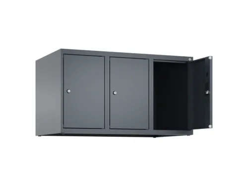 opzetkast,v. locker,3vak.,vak B 300mm,HxBxD 500x900x500mm,vleugeldeur