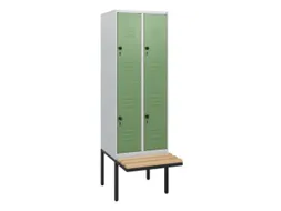 Dubbeldekse dekenkist,HxBxD 1950x600x815mm,2x2vak.,vak B 300mm