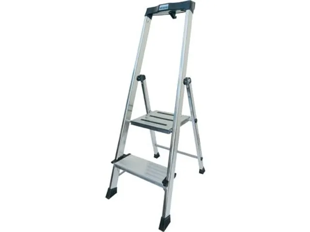 trapladder,eenzijdig,4trede(n),balk L 1,8m,aluminium