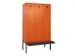 locker met bank,voor scheiding van kleding,HxBxD 2120x1200x815mm,3vak