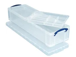 Opbergdoos 22 Liter 2 Divider Transparant
