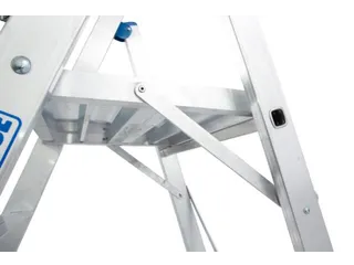 verrijdbare treden-platformladder eenzijdig 8treden stand H 1 9m - 13