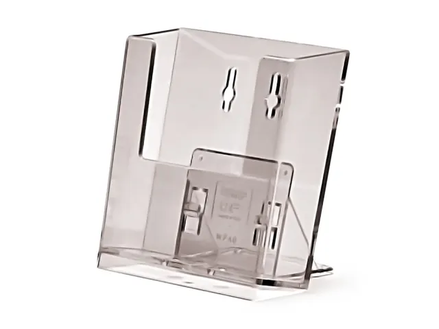 Folderhouder Balie of Wand 1x A6 Acrylglas Staand