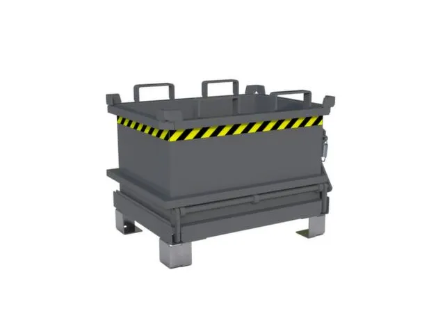 mini-bodemklepcontainer,HxLxB 625x600x800mm,0,13m³,inrijbeugel,staal