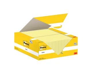 Memoblok 3M Post-it 653-CY 38x51mm geel voordeelpak - 3