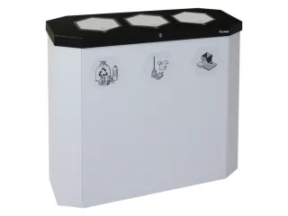 afvalverzamelstation,3x45l,HxBxD 830x950x355mm,3opening(en) - 1