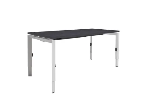 Bureau Linesto N3 hoogte instelbaar 180x80cm houtprint schaduw wit