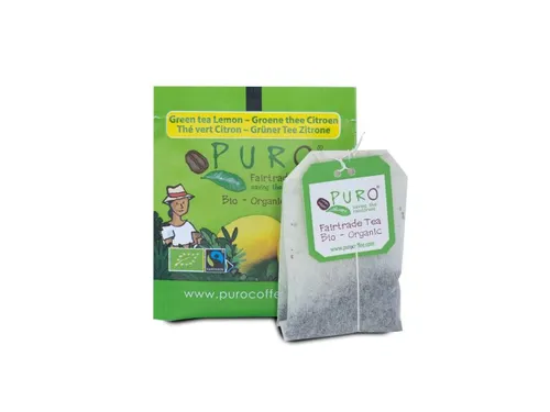 Puro Bio groene thee Citroen Fairtrade 25 zakjes