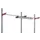 legbord,v. paktafel,BxD 1000x200mm,draagverm. 25kg,draagarmen,staal