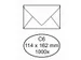 Envelop Bank C6 114x162mm 70gr wit gegomd 1000 stuks