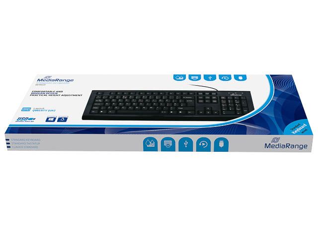 MediaRange MROS101-UK USB QWERTY Zwart toetsenbord | PCrandapparatuur.nl