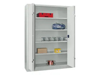 Ruime Vouwdeurkast 1950x1500x400mm 4legborden Ral7035 Front Ral7035 - 1