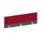 baliepaneel bureau aanbouw achter MS-donkergrijs BN4011-rood 1400mm