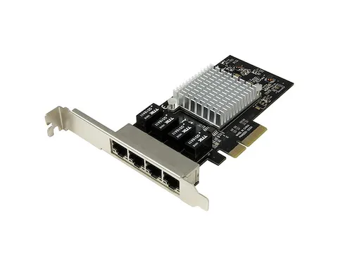 4 poorts gigabit ethernet netwerkkaart - PCI Express - Intel 1350 NIC