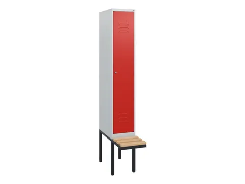 locker met bank,HxBxD 1950x300x815mm,1vak,vak B 300mm,cil.-slot