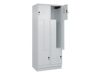 Z-garderobekast,HxBxD 1950x800x500mm,vak B 200/400mm,draaigrendel - 2