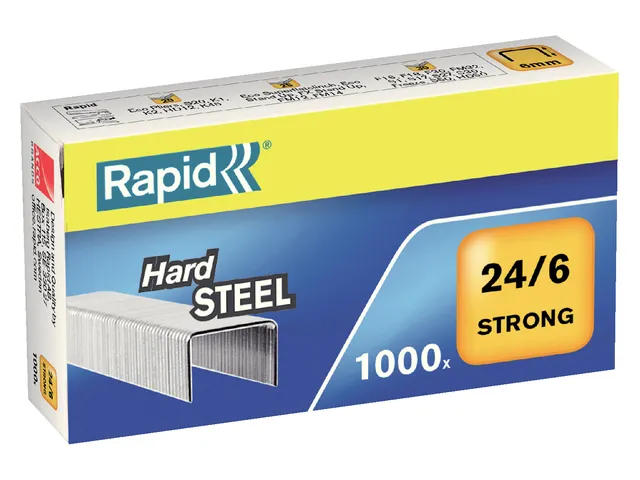 Nieten Rapid 24/6 staal strong 1000 stuks