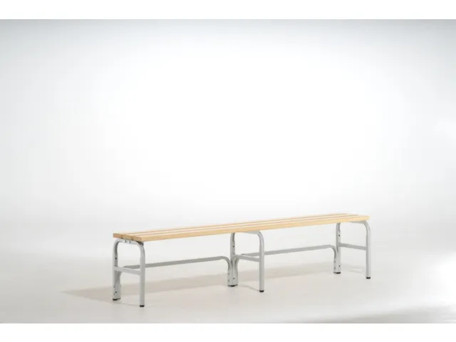 banc-patère HxLxP 450x1500x350mm barrettes en bois