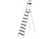 escabeau,8marches XXL,marches/plateforme noir,Hauteur 1,72m
