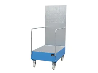 Verrijdbare Opvangbak,V. 2X200L Vat,Opvangvol. 215L - 1