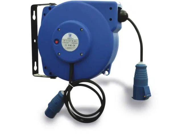 Kunststof Slanghaspel Schuko Kabel L 25M