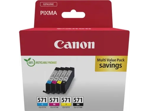 inktcartridge CLI-571 345 pagina's 0386C009 4 kleuren