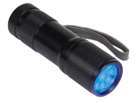 Zaklamp - 9 UV-LEDs