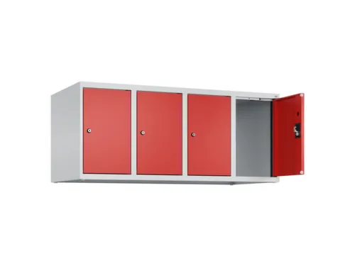 opzetkast,v. locker,4vak.,vak B 300mm,HxBxD 500x1200x500mm