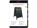 Securit Stoepbord Sandwich Ft 70x120 cm, Zwart