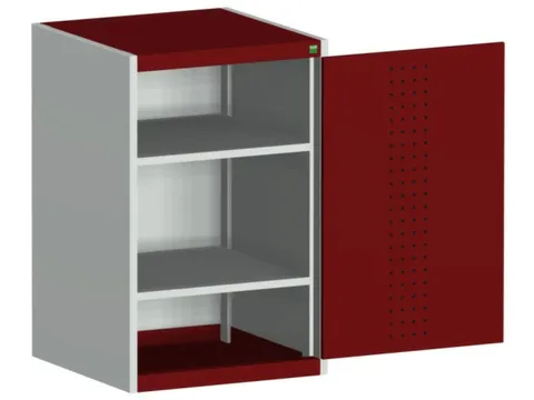 kast met geperforeerde platen,HxBxD 1000x650x650mm,2xStalen bodem