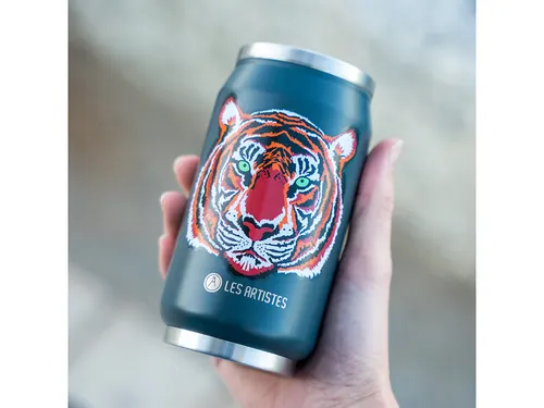 Thermosbeker Les Artistes Paris blik 280ml Tiger met rietje