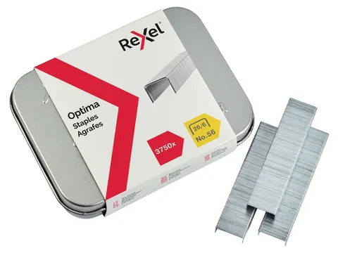 Nieten Rexel Optima nr56 26/6 gegalvaniseerd 3750 stuks