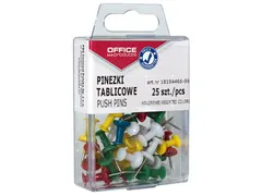 Prikbordspelden assorti blister van 25 stuks