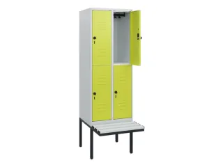 Dubbeldekse dekenkist,HxBxD 1950x600x815mm,2x2vak.,vak B 300mm - 2
