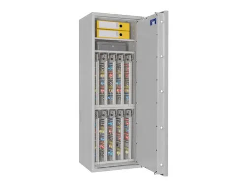 sleutelkluis,HxBxD 1400x500x420mm,800haak,legborden,romp RAL7035