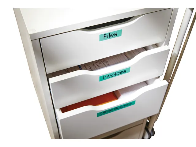 Labeltape Dymo 45809 D1 S720890 19mmx7m zwart op groen