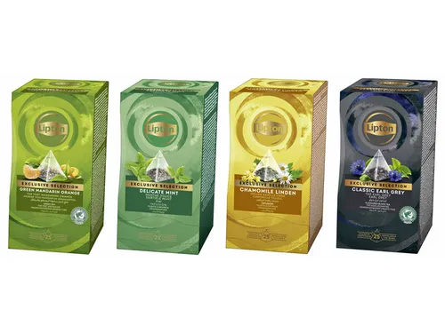 Thee Lipton Exclusive groene thee mandarijn sinaasappel 25 pramidezakj