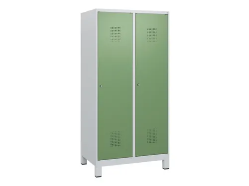 schoollocker,HxBxD 1630x800x500mm,2vak,vak B 400mm,cil.-slot,voeten