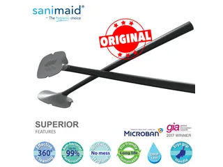 Sanimaid Paris toilet cleaner Zwart Met Muurhouder - 4