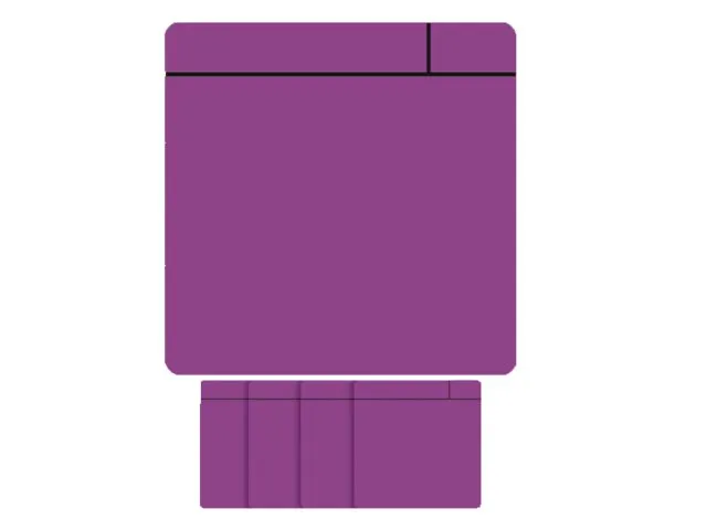 Magneet scrum 75x75mm paars 5 stuks