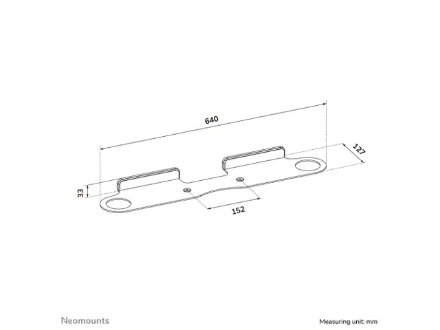 Support mural pour Sonos Beam Neomounts WL30-726BL1 noir