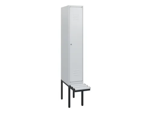 locker met bank,HxBxD 1950x300x815mm,1vak,vak B 300mm,cil.-slot