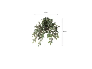 Kunstplant Mica Tradescantia hangend groen 45x25cm - 9