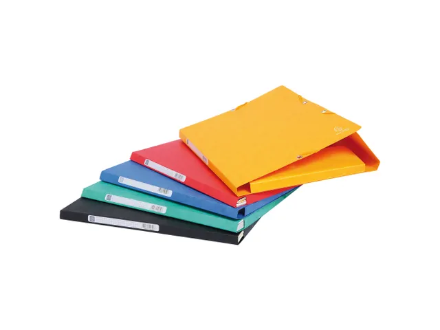 Elastomap 3 kleppen "Scotten" in glanskarton 400gm² A4 Assorti