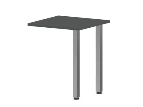 aanbouwtafel,i.h.v.,HxBxD 720-840x600x600mm,MS-donkergrijs