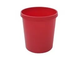 Ronde Papierbak 18 Liter Rood