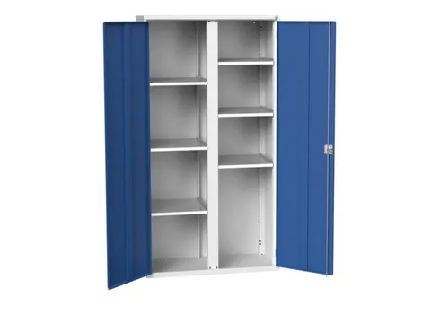 universele kast,HxBxD 2000x1050x550mm,6xStalen bodem,draaigrendelslot