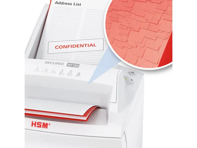 Hsm Papiervernietiger Securio Af 150 Met Autofeed P-4 Snippers